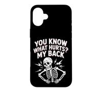 Custodia per iPhone 16 Plus You Know What Hurts My Back Mal di schiena per adulti