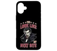 Custodia per iPhone 16 Plus You Look Like My Next Bite Vampire Flirt Party -