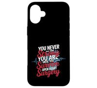 Custodia per iPhone 16 Plus You Never Know Until You Survive Heart Surgery -