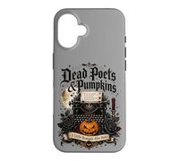 Custodia per iPhone 16 Poeti morti e zucche Poetcore Lettura Halloween