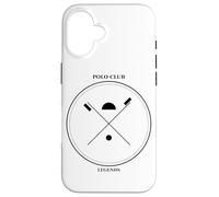 Custodia per iPhone 16 Polo Club Legends - Mazzuole vintage con distintivo equestre