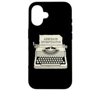 Custodia per iPhone 16 Poltrona Detective True Crime Enthusiast Crime Sleuth