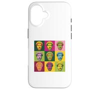 Custodia per iPhone 16 Pop-Art Marco Aurelio Marcus Aurelius Stoicismo