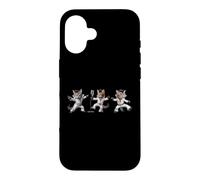 Custodia per iPhone 16 Pop Dancing Cats: l'icona della musica rock e della cultura pop