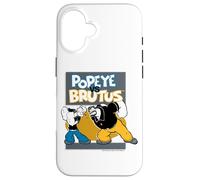 Custodia per iPhone 16 Popeye il marinaio uomo vs bruto bluto retrò fumetto