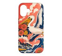 Custodia per iPhone 16 Porto di Zinnia Pelican
