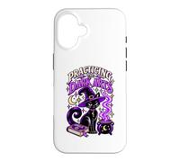 Custodia per iPhone 16 Praticare le arti oscure strega gatto nero Halloween