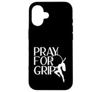 Custodia per iPhone 16 Pray For Grip - Cerchio divertente per aereo, regalo per yoga aereo
