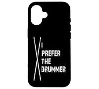 Custodia per iPhone 16 Preferisco il batterista che amo la band di batteristi