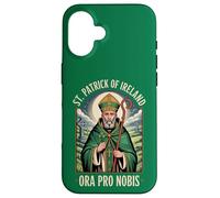 Custodia per iPhone 16 Preghiera cattolica di San Patrizio d'Irlanda Ora Pro Nobis