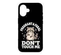 Custodia per iPhone 16 Pregnant And Feral Don't Touch Me