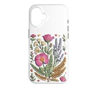 Custodia per iPhone 16 Pressed Wildflower Meadow Florist Botanical Art