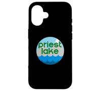 Custodia per iPhone 16 Priest Lake Idaho ID Nature Vacation Design