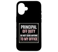 Custodia per iPhone 16 Principal Off Duty Non inviare nessuno al mio ufficio