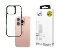 Custodia per iPhone 16 Pro 3MK SatinArmor+ di grado militare, colore verde
