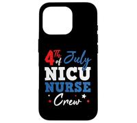 Custodia per iPhone 16 Pro 4th of July NICU Nurse Crew America Indepedence Day