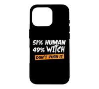 Custodia per iPhone 16 Pro 51% Umano 49% Strega