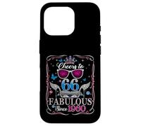Custodia per iPhone 16 Pro 66th Birthday Women Cheers to 66 Years Fabulous Since 1960