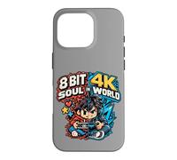 Custodia per iPhone 16 Pro 8 Bit Soul in 4K World Retro Gamer Collective Studio