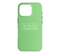 Custodia per iPhone 16 Pro AcCePt Tutti gli elementi accettati Chemistry Pun