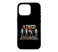 Custodia per iPhone 16 Pro ADHD It's Not Disability It's A Different Ability Skeleton