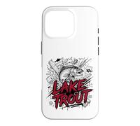 Custodia per iPhone 16 Pro Aggressivo Lago Trota Grande pesca Laghi Deep Strike