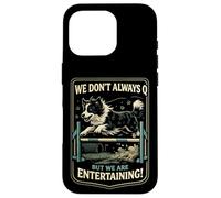 Custodia per iPhone 16 Pro Agility Dog Joke We Don't Always Q Funny Handler Dicendo
