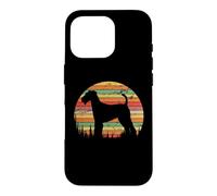 Custodia per iPhone 16 Pro Airedale Terrier Dog Retro Vintage 70s Silhouette Dog Lovers