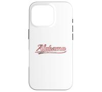Custodia per iPhone 16 Pro Alabama Vintage Varsity Distressed Throwback Style