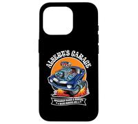 Custodia per iPhone 16 Pro Albert's Garage Hotrod Classic Car Design per nome Albert