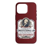 Custodia per iPhone 16 Pro Alexander Hamilton US Costituzione Libera Governo Citazione