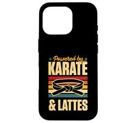 Custodia per iPhone 16 Pro Alimentato da Karate e Lattes Retro Vintage Coffee Love