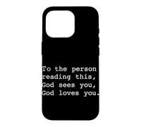 Custodia per iPhone 16 Pro Alla persona che legge questo Dio ti vede Dio ti ama