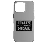Custodia per iPhone 16 Pro Allenati come un sigillo in forma - Design ispirato all'Endurance Fitness
