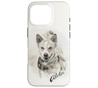 Custodia per iPhone 16 Pro Aloka The Walk for Peace Dog Spreading Hope Indian Ink Art