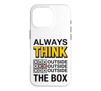 Custodia per iPhone 16 Pro Always Think Outside the Box Illustration Graphic Designs