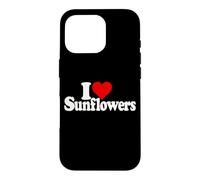 Custodia per iPhone 16 Pro AMO I GIRASOLI A CUORE