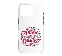 Custodia per iPhone 16 Pro Amore e Basilico Italian Love Basilico Food Lover