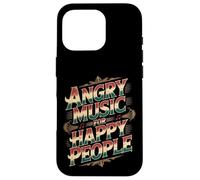 Custodia per iPhone 16 Pro Angry Music For Happy People Emo Fan Punk Listener -