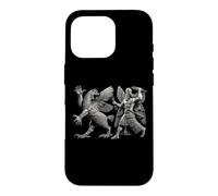 Custodia per iPhone 16 Pro Antico dio sumero mesopotamico Ninurta contro Anzu Monster