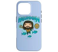 Custodia per iPhone 16 Pro Aquaman Movie Chibi and Sharks
