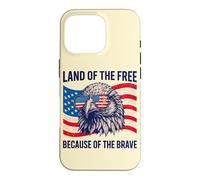 Custodia per iPhone 16 Pro Aquila Patriottica: Terra dei Libero e dei Coraggiosi