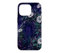 Custodia per iPhone 16 Pro Arco Moonflower nel giardino di mezzanotte