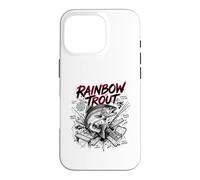 Custodia per iPhone 16 Pro Arcobaleno Trota Brutale Forza Pesca a Mosca