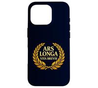 Custodia per iPhone 16 Pro Ars Longa Vita Brevis Filosofia latina Laurel
