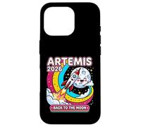 Custodia per iPhone 16 Pro Artemis II 2026 Cute Design for Kids Launch Back to The Moon