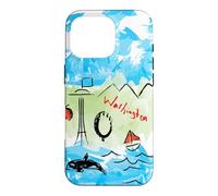 Custodia per iPhone 16 Pro Artsy State of Washington Design, Nord-Ovest