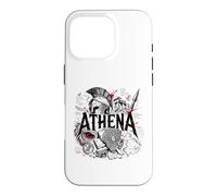 Custodia per iPhone 16 Pro Atena Antica Dea Guerriera Greca Sparta Owl