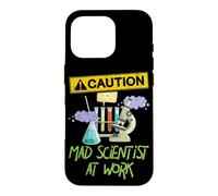 Custodia per iPhone 16 Pro ATTENZIONE Scienziato pazzo al lavoro - Funny Science Scientist's