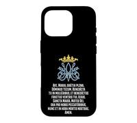 Custodia per iPhone 16 Pro Ave Maria Preghiera Messa Latina Ave Maria Piena Di Grazia
